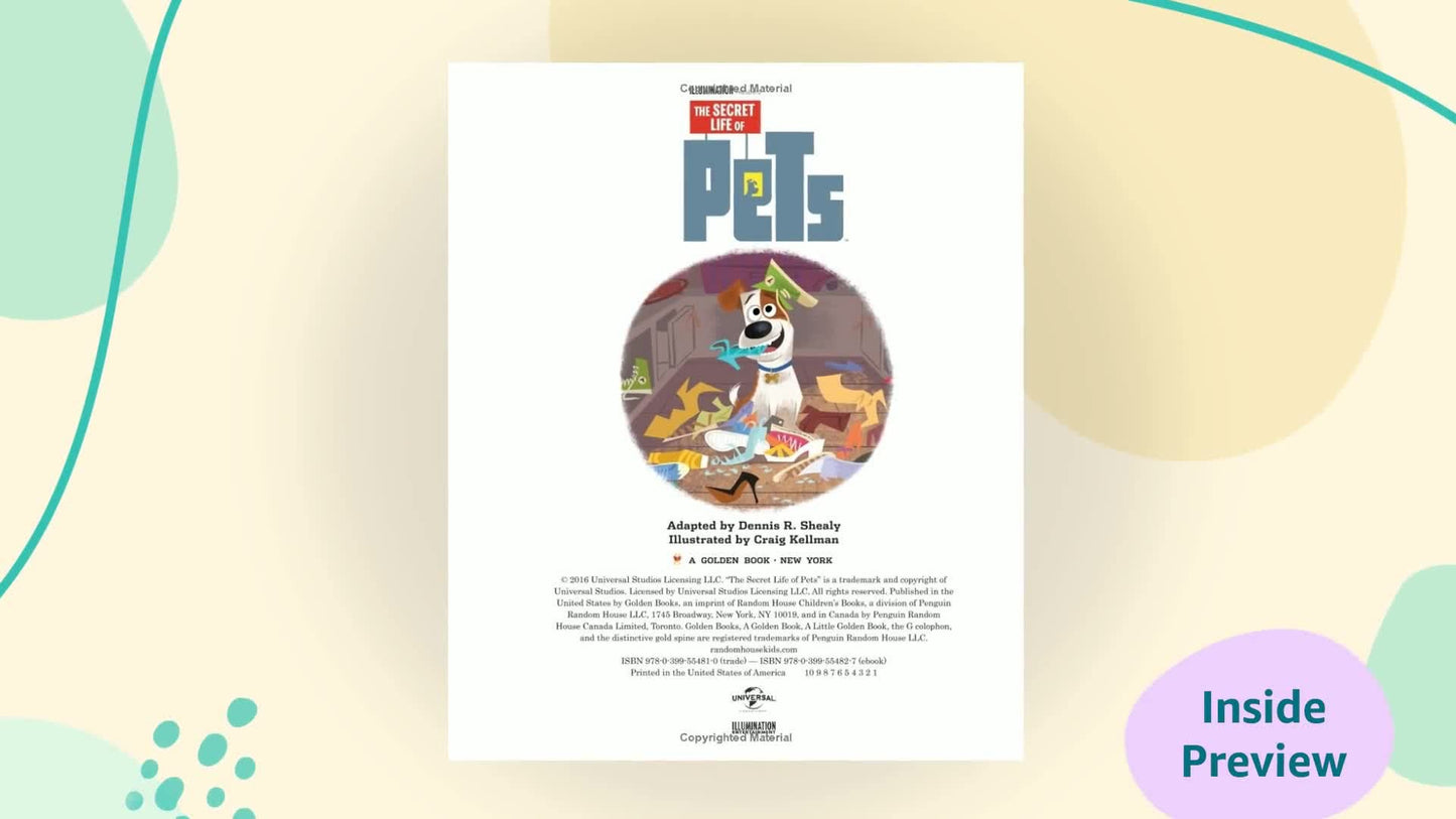The Secret Life of Pets Little Golden Book (Secret Life of P