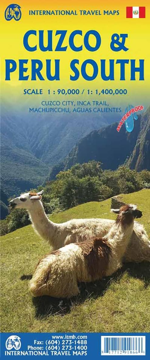 Cuzco & Peru South Travel Map Waterproof 2025 edi