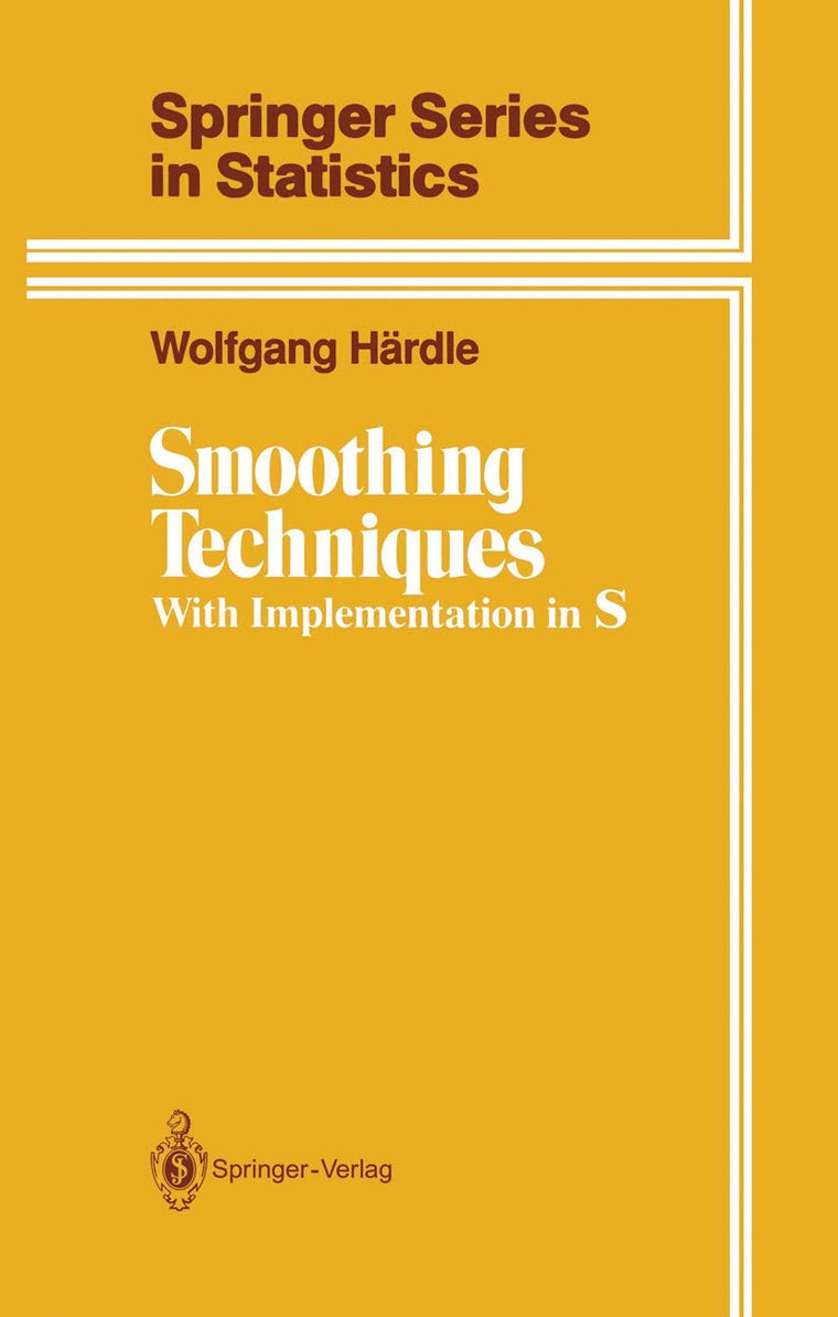 Smoothing Techniques: With Implementation in S (Springer Series in Statistics)