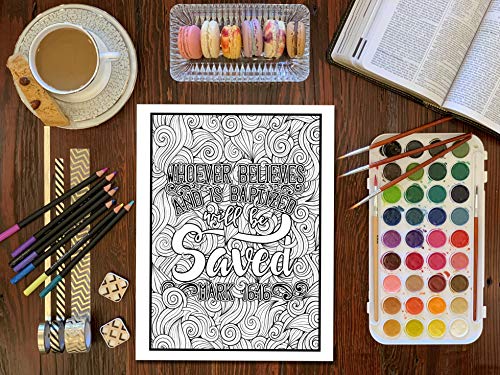 Color The Gospel: Inspired To Grace: Christian Coloring Books