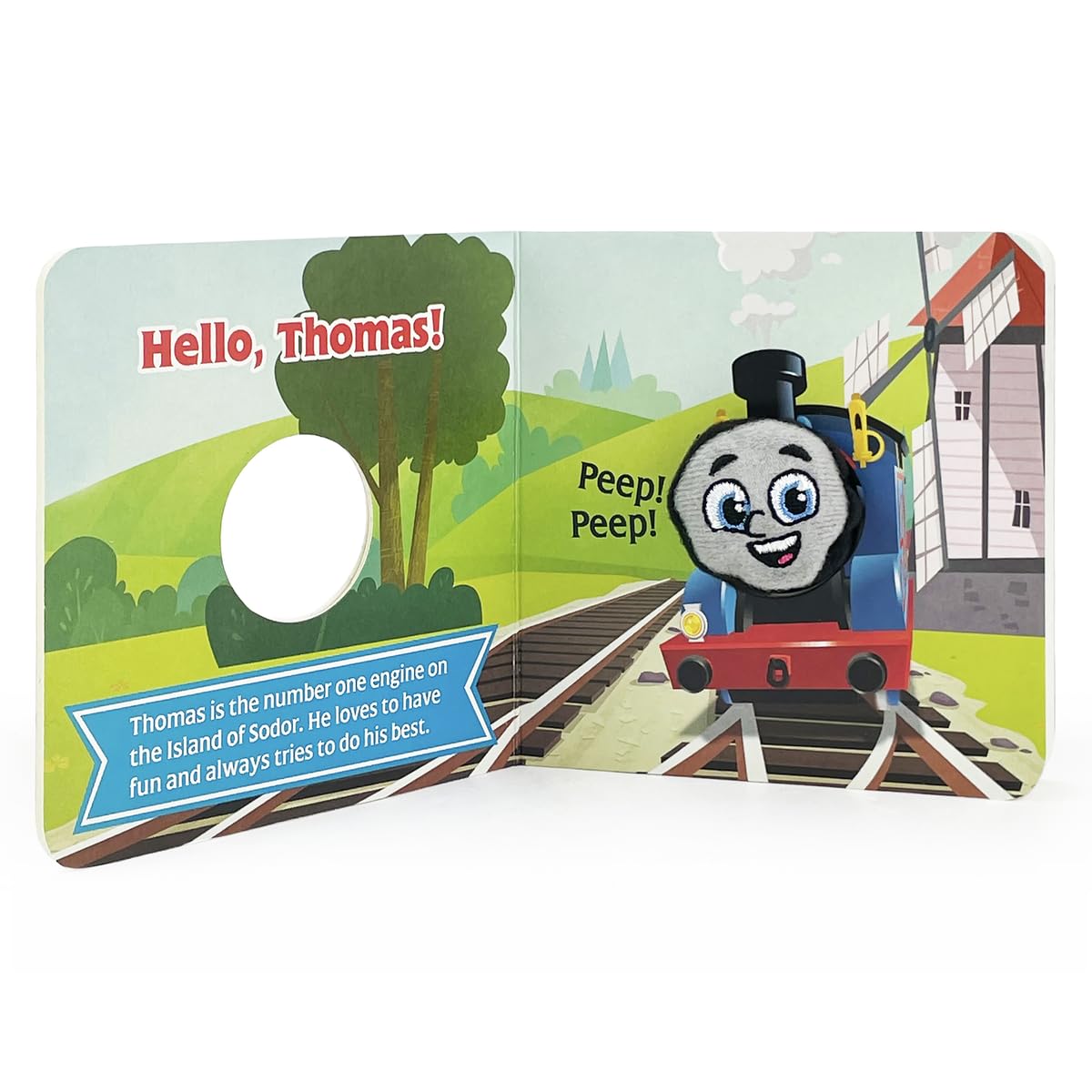 Hello, Thomas! Thomas the Tank Engine Children's Finger Puppet Board Book, Ages 1-4 (Thomas & Friends)