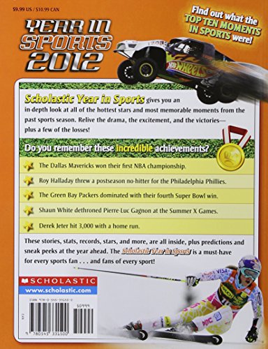 Scholastic Year in Sports 2012 — back cover