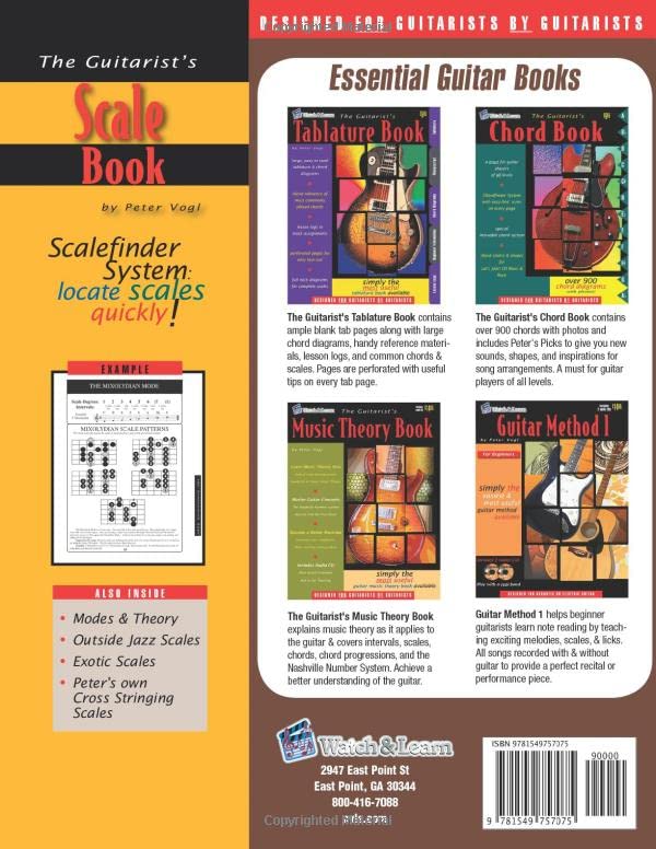 The Guitarists Scale Book: Over 400 Guitar Scales & Modes