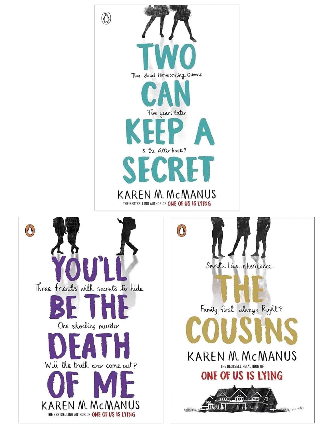 Karen M. McManus 3 Books Collection Set (The Cousins, Two Can Keep a Secret, You will be the Death of Me)
