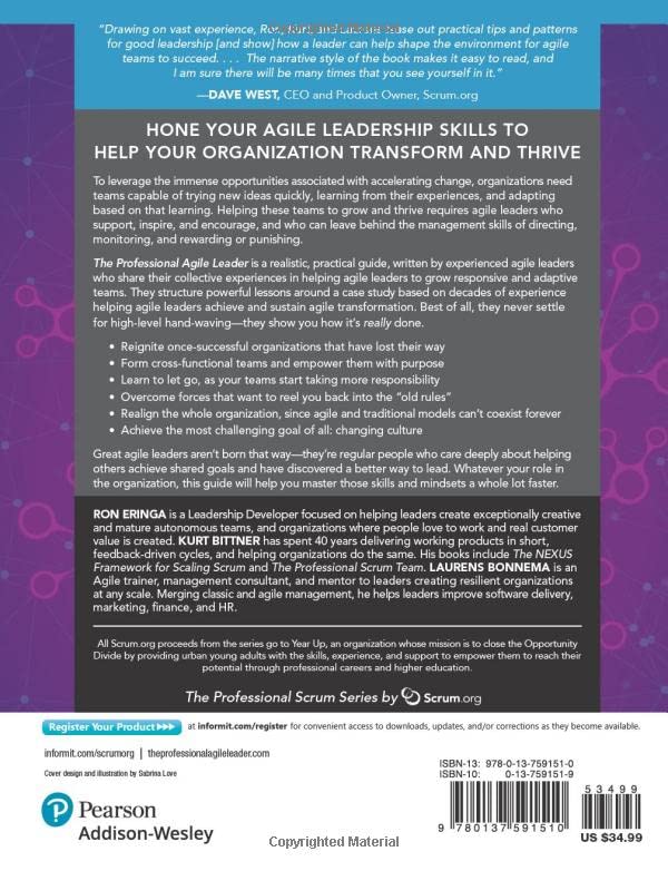 The Professional Agile Leader: The Leader's Journey Toward Growing Mature Agile Teams and Organizations (The Professional Scrum Series)