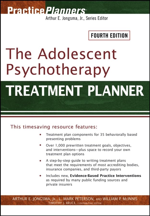 The Adolescent Psychotherapy by Jongsma Jr., Arthur E.
