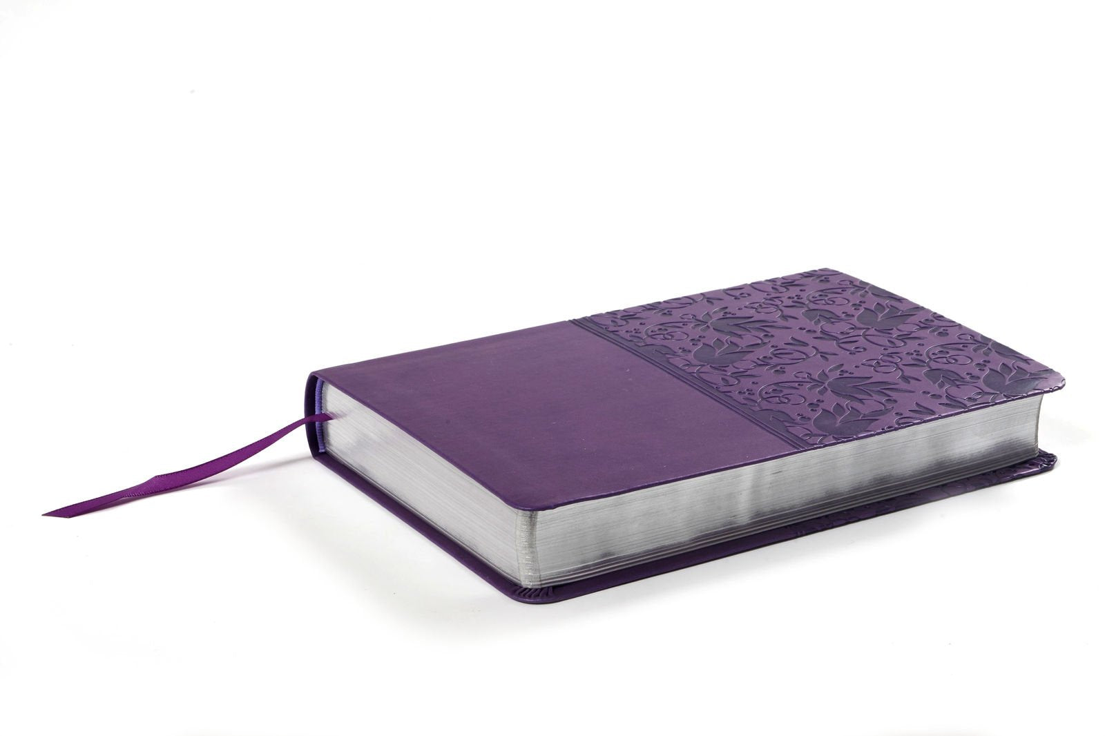NKJV Large Print Personal Size Reference Bible, Purple LeatherTouch