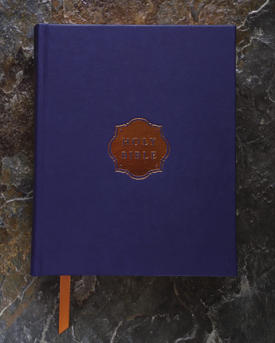 NIV, Our Family Story Bible, Leathersoft over Board, Navy, R