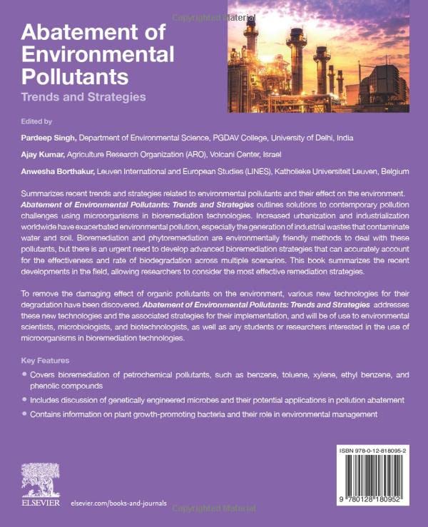 Abatement of Environmental Pollutants: Trends and Strategies