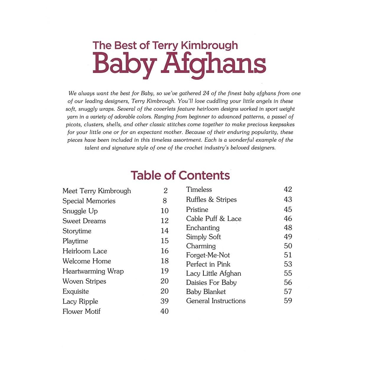 Best of Terry Kimbrough Baby Afghans-24 Sweet Wraps are Just Right for a Special Infant