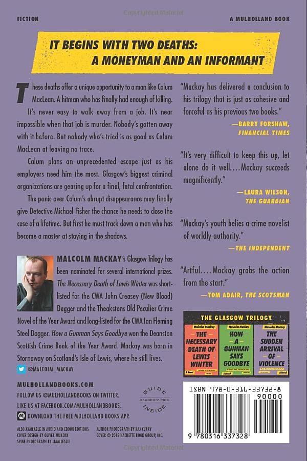 Sudden Arrival of Violence (The Glasgow Trilogy, 3)
