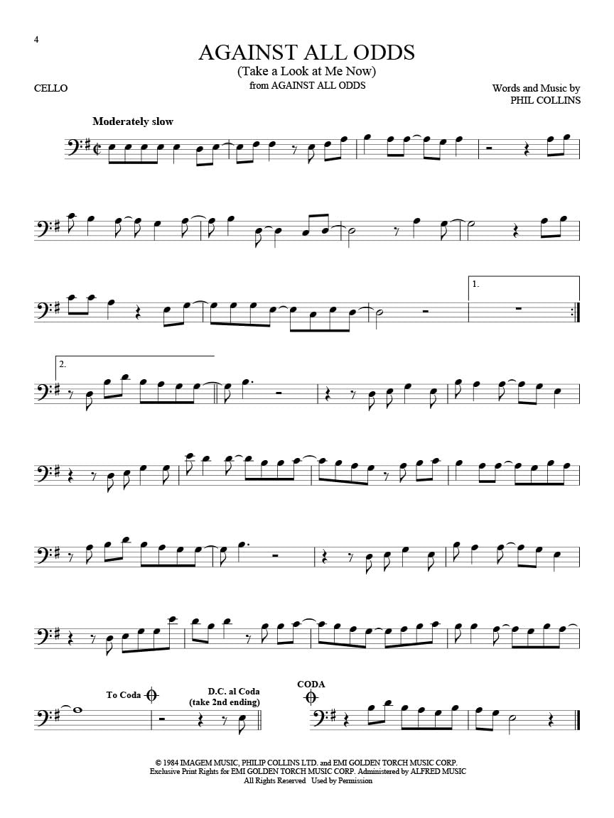 101 Movie Hits for Cello