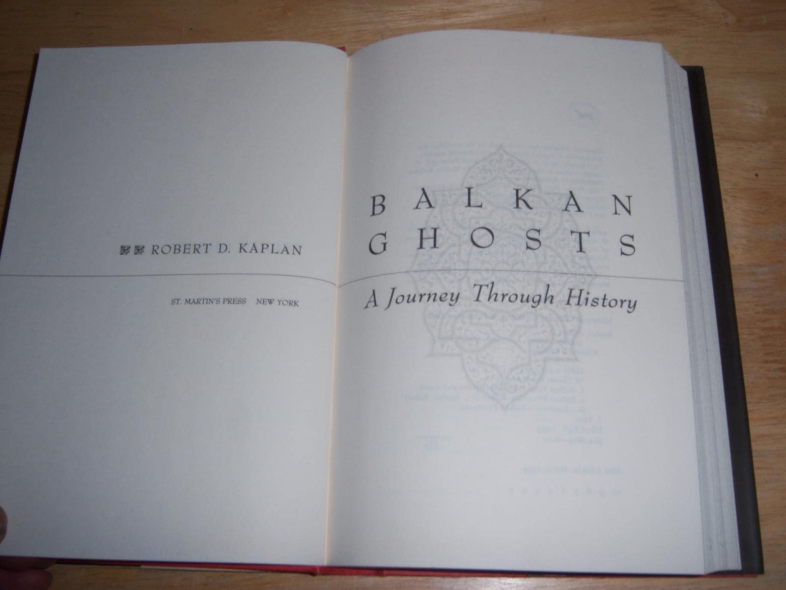 Balkan Ghosts: A Journey Through History
