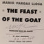 The Feast of the Goat by Mario Vargas Llosa