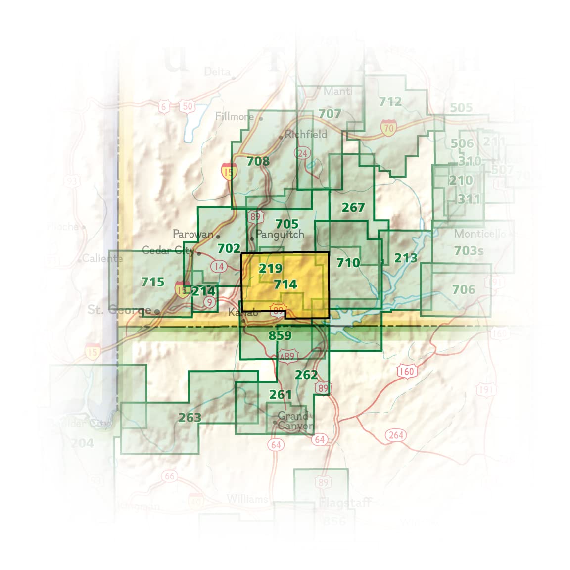 Grand Staircase, Paunsaugunt Plateau Map [Grand Staircase-Escalante National Monument] (National Geographic Trails Illustrated Map, 714)