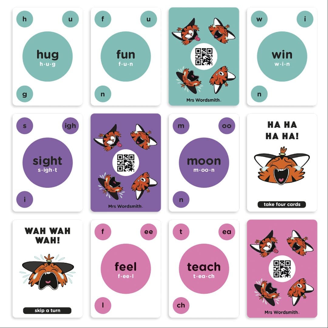 Mrs Wordsmith Phonics Blah Blah Blah Card Game, Kindergarten & Grades 1-2: Accelerate Every Child's Reading