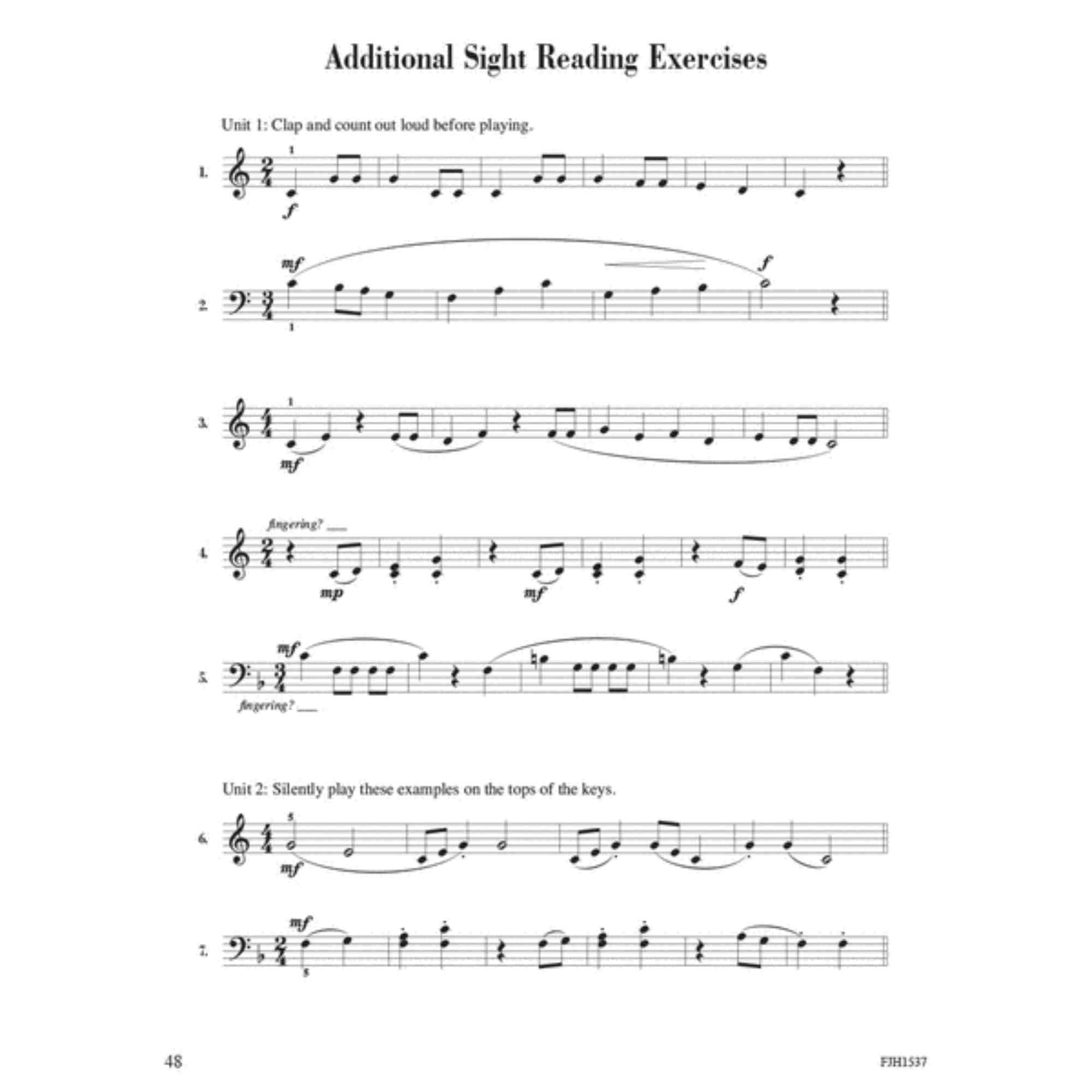 Sight Reading & Rhythm Every Day(R), Book 2A (The FJH Pianist's Curriculum, 2A)