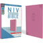 NIV, Value Thinline Bible, Large Print, Leathersoft, Pink, Comfort Print