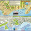 Oahu Hawaii Adventure Map Franko Maps Laminated Poster