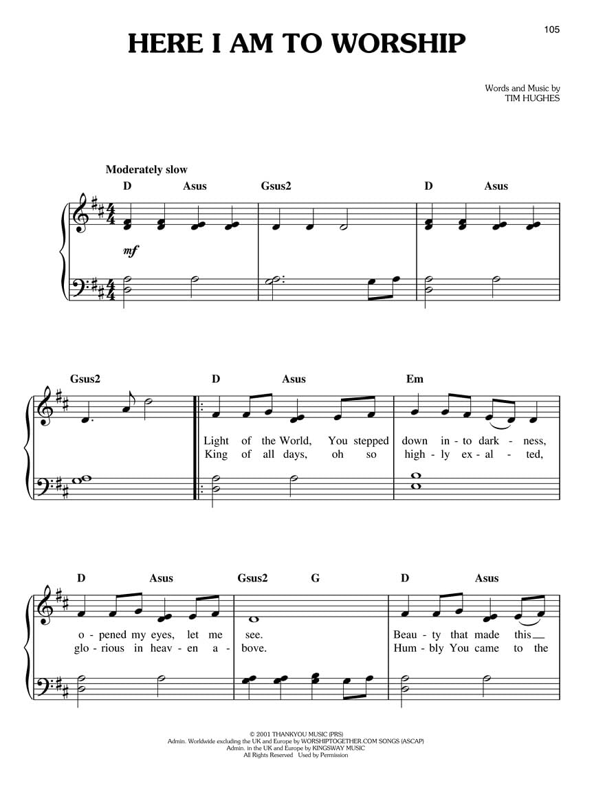 The Best Praise and Worship Songs Ever (Easy Piano) by Vario