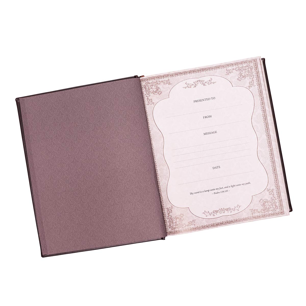 KJV Holy Bible, Classically Illustrated Heirloom Family Bible, Faux Leather Hardcover - Ribbon Markers, King James Version, Dark Brown/Gold (KJV Family Editions)