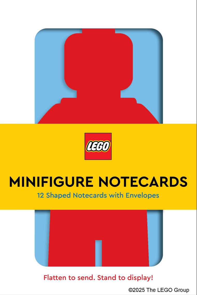 LEGO Minifigure Notecards  12 Shaped Notecards with Envelopes