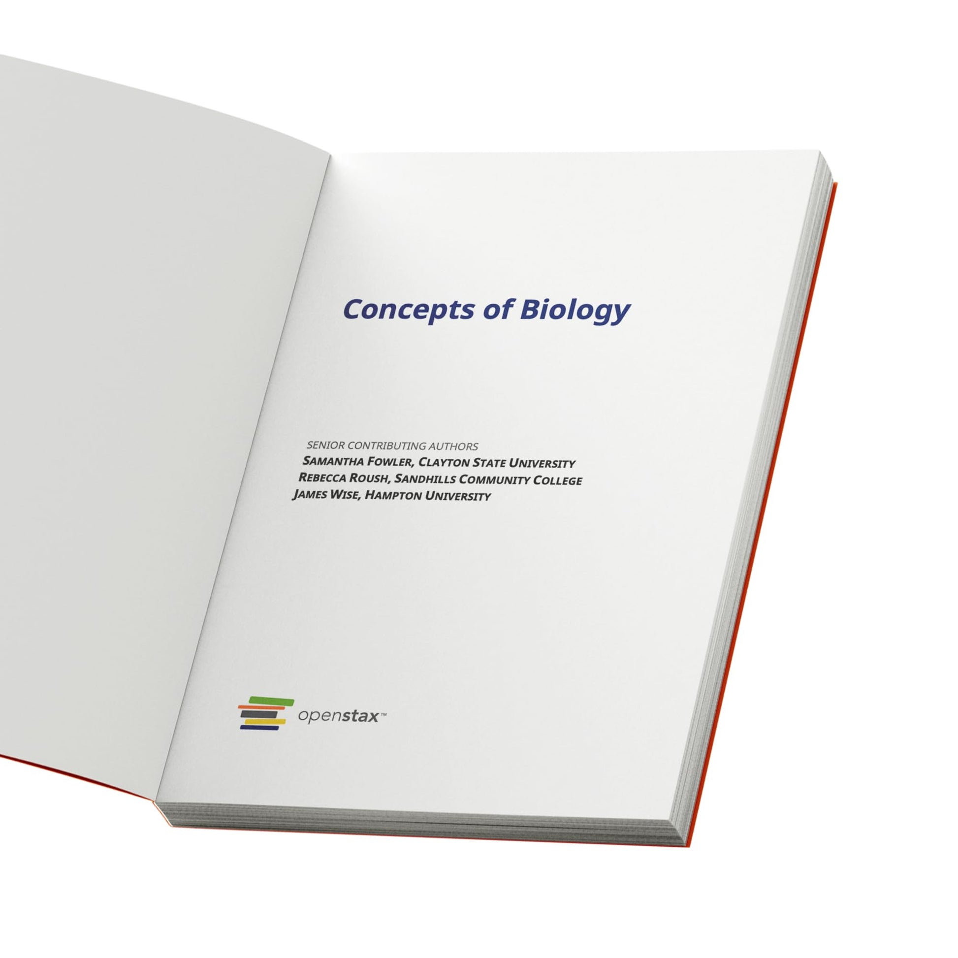 Concepts of Biology by OpenStax (Official Print Version, hardcover, full color)