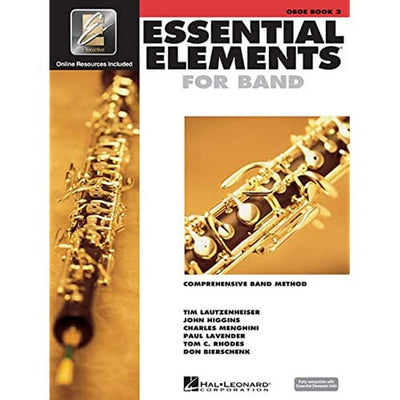 Essential Elements for Band - Book 2 with EEi  Oboe Sheet Music Songbook  Hal Leonard Concert Band Method with Online Audio  Beginner Music Instruction for Students and Teachers