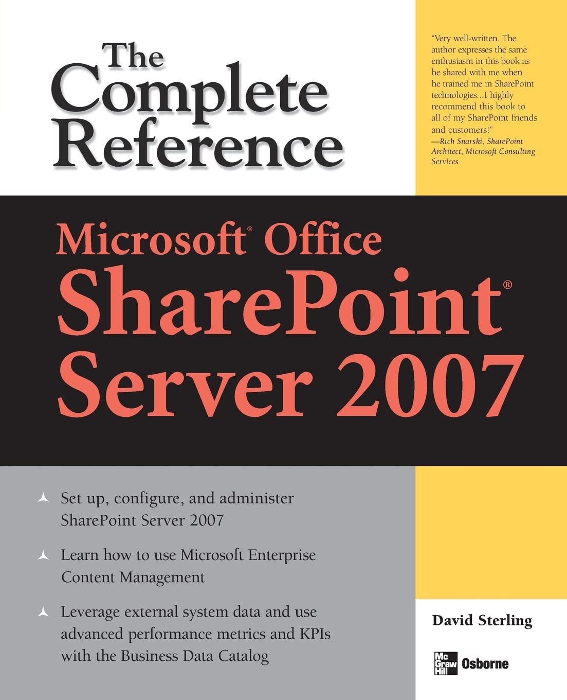 Microsoft Office SharePoint Server 2007: The Complete Reference