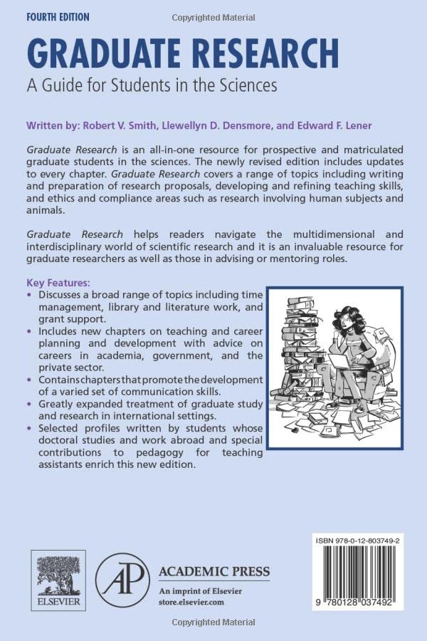 Graduate Research: A Guide for Students in the Sciences