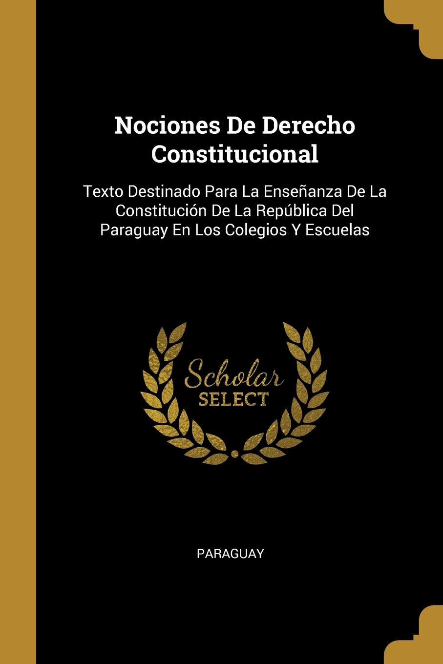 Nociones De Derecho Constitucional: Texto Destinado Para La Enseanza De La Constitución De La República Del Paraguay En Los Colegios Y Escuelas (Spanish Edition)