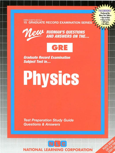 PHYSICS (Graduate Record Examination Series) (Passbooks) (GRADUATE RECORD EXAMINATION SERIES (GRE))