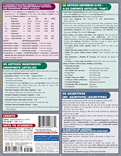 Portuguese Grammar (Quick Study Acdemic)