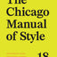 The Chicago Manual of Style, 18th Edition