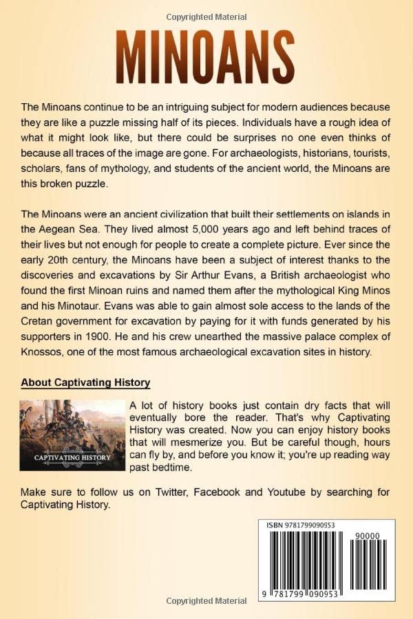 Minoans: A Captivating Guide to an Essential Bronze Age Society in Ancient Greece Called the Minoan Civilization (Ancient Greek History)