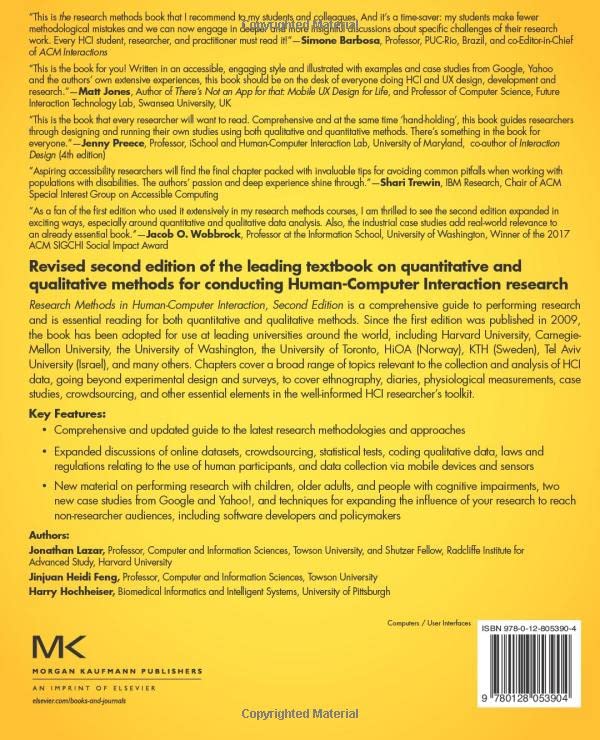 Research Methods in Human-Computer Interaction