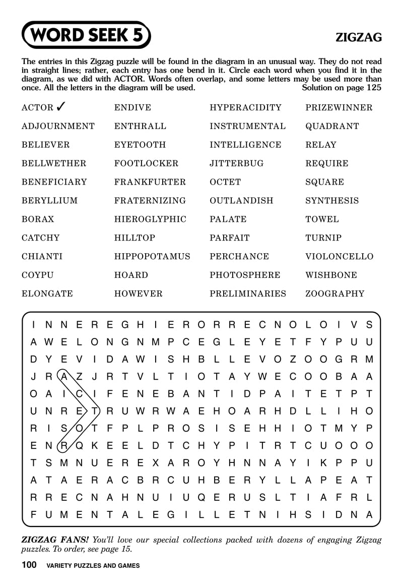 Jumbo Crosswords & Family Variety Puzzles & Games for Adults & Seniors - 6 Pack [Paperback] Penny Press/Dell Magazines