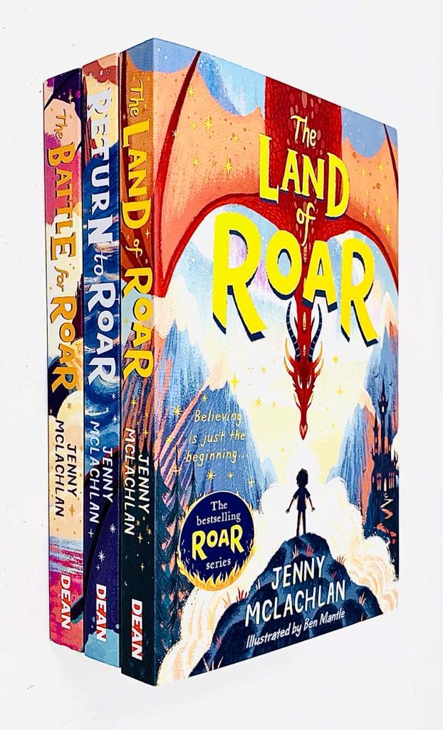 Land of Roar Series 3 Books Collection Set by Jenny McLachlan (The Land of Roar, Return to Roar, The Battle for Roar)