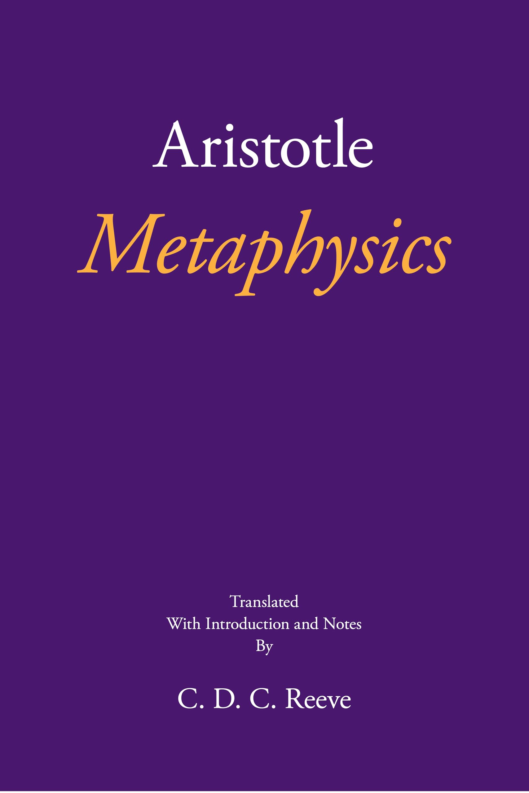 Metaphysics (The New Hackett Aristotle)