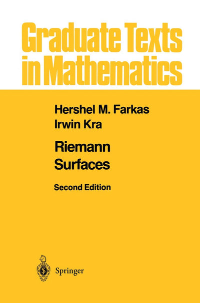 Riemann Surfaces (Graduate Texts in Mathematics, 71)