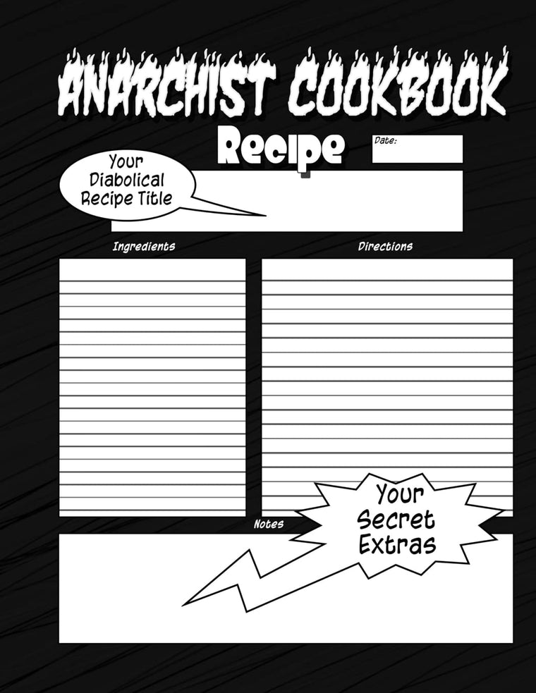 Anarchist Cookbook: The Anarchist Cookbook You Now Want!