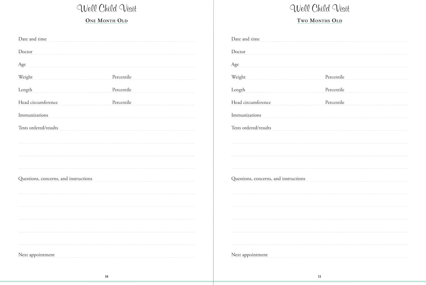 My Child's Health Record Keeper (Log Book)
