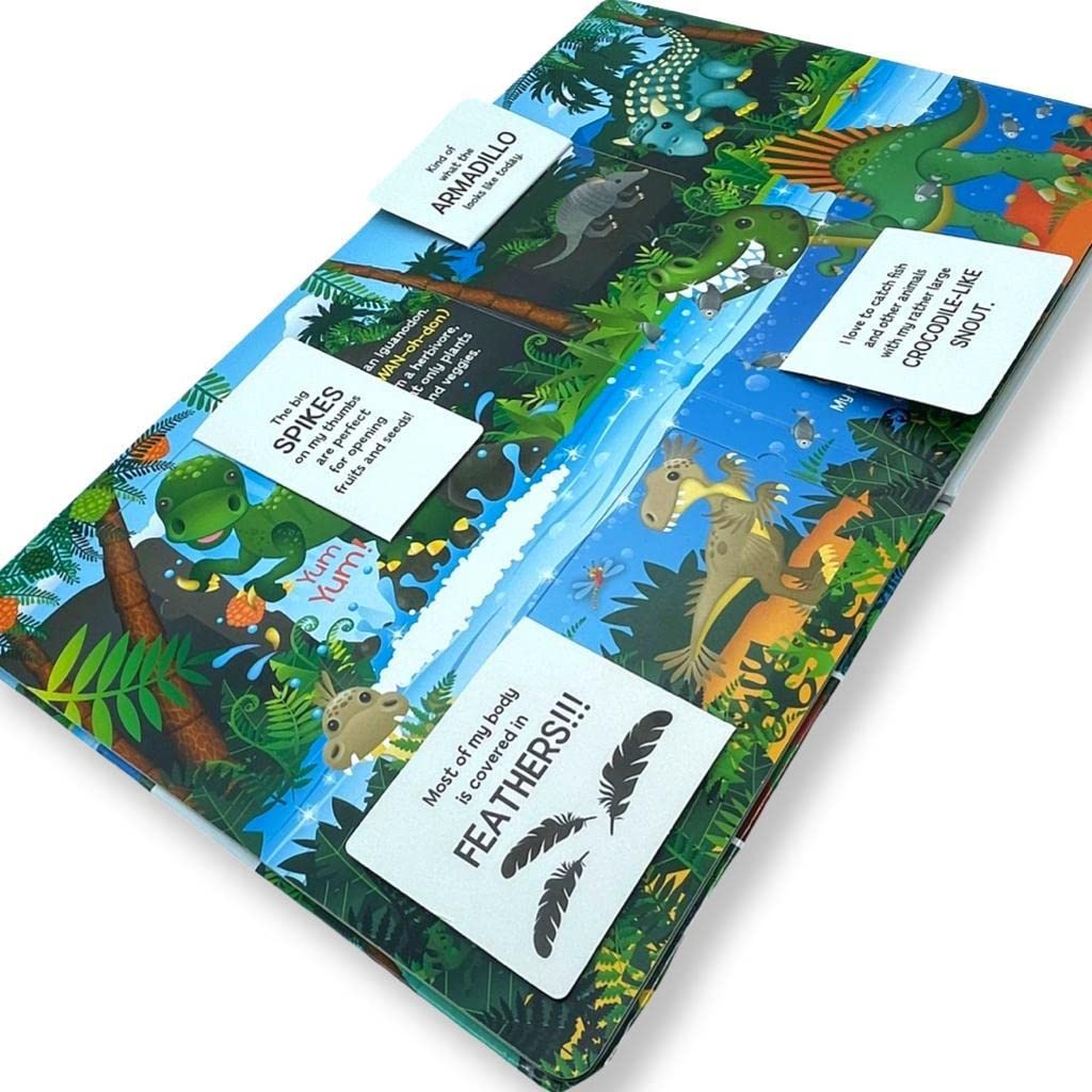 Learn About Dinosaurs - Lift the Flap Activity Kids Books - Childrens Books, Toddler Books