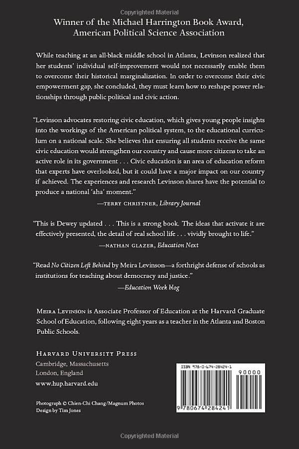 No Citizen Left Behind — back cover
