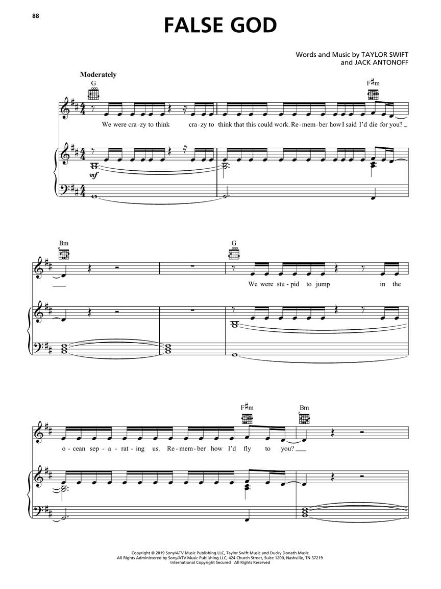 Taylor Swift - Lover  Easy Taylor Swift Piano Music Book  18 Hits by the Greatest Pop Artist - Songbook with Sheet Music for Piano