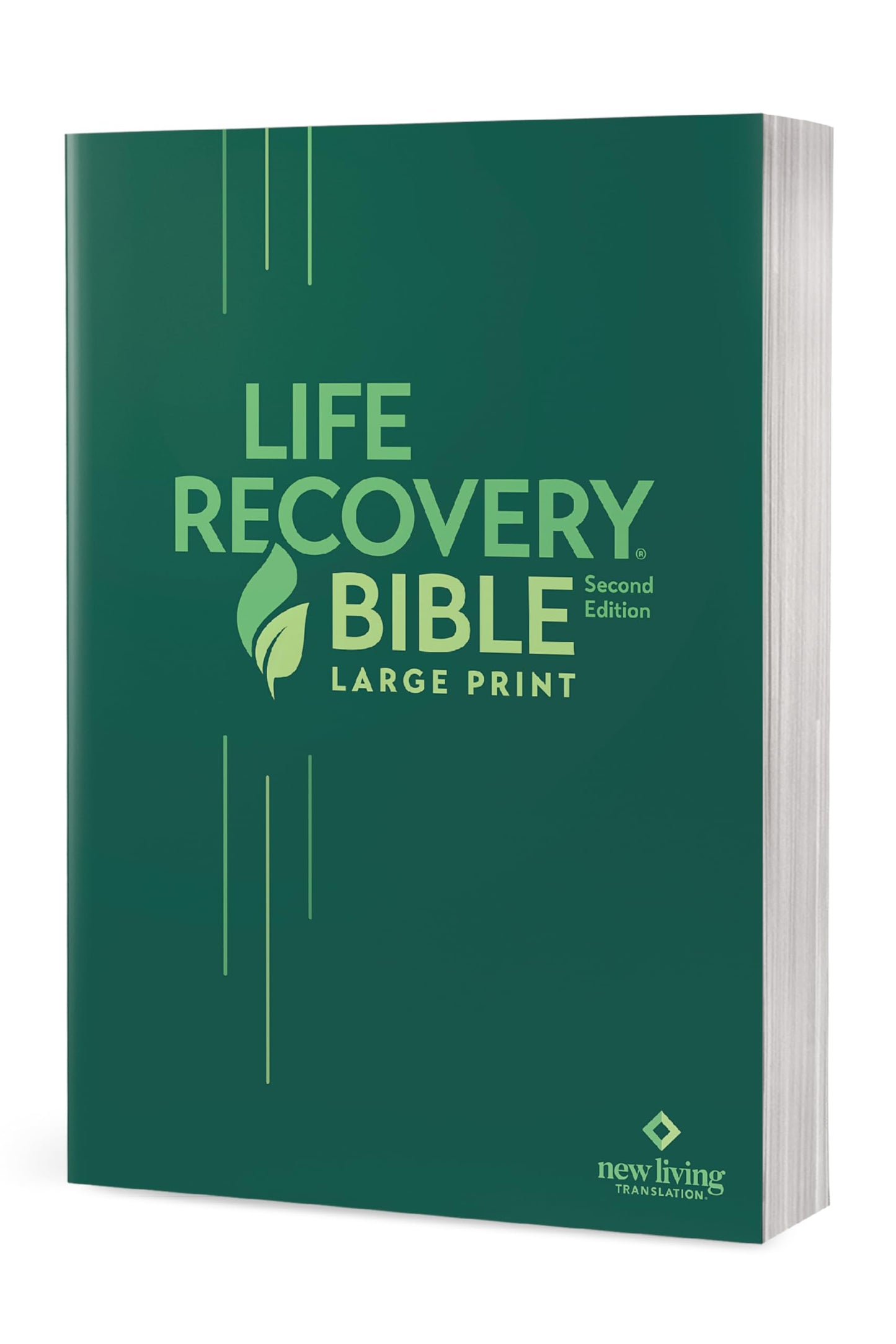 Tyndale NLT Life Recovery Bible (Large Print, Softcover) 2nd Edition - Addiction Bible Tied to 12 Steps of Recovery for Help with Drugs, Alcohol, Personal Struggles - With Meeting Guide