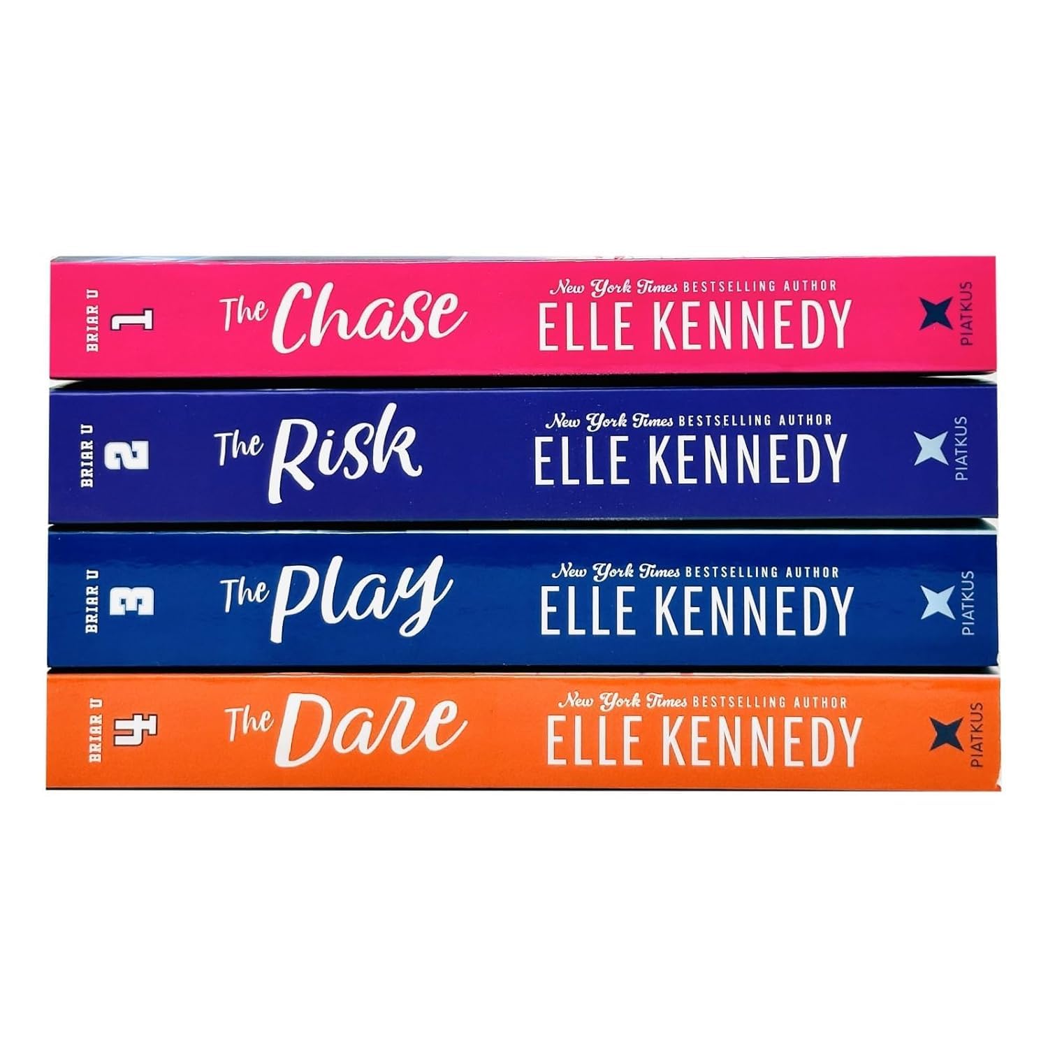 Briar U Series 4 Books Collection Set By Elle Kennedy (The Chase, The Risk, The Play, The Dare)