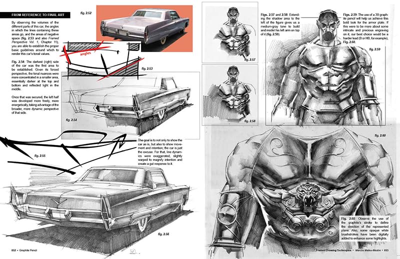 Framed Drawing Techniques: Mastering Ballpoint Pen, Graphite Pencil, and Digital Tools for Visual Storytelling