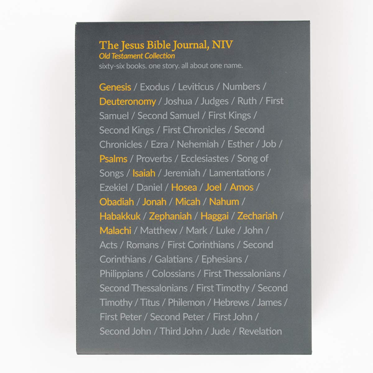 The Jesus Bible Journal, Selected Old Testament Books, 5-Volume Boxed Set, NIV, Paperback, Comfort Print