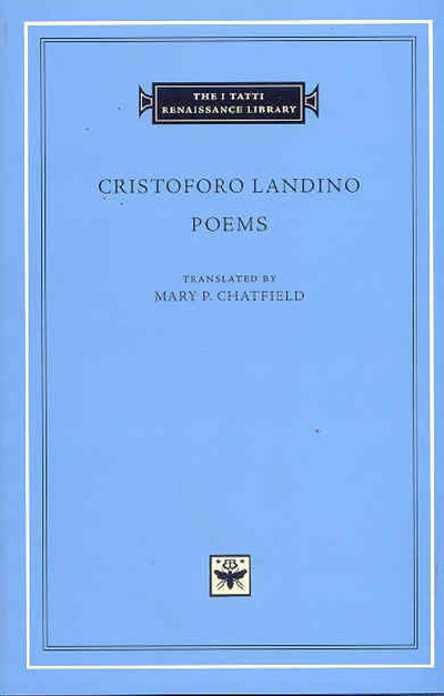 Poems (The I Tatti Renaissance Library)